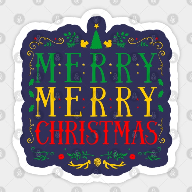 merry christmas Sticker by sober artwerk